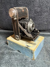 BALDA Baldinette Vintage Bellows Camera Baldanar f/3.5 50mm Lens WEST GERMANY