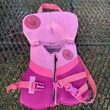Body Glove Infant Neoprene Life Jacket with Head Shield Pink 20-30 Lbs