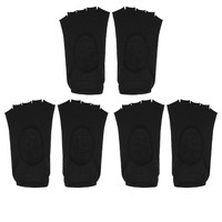 3Paar Yoga Socken FüNf Zehen Socken Griffen Frauen -Schwarz