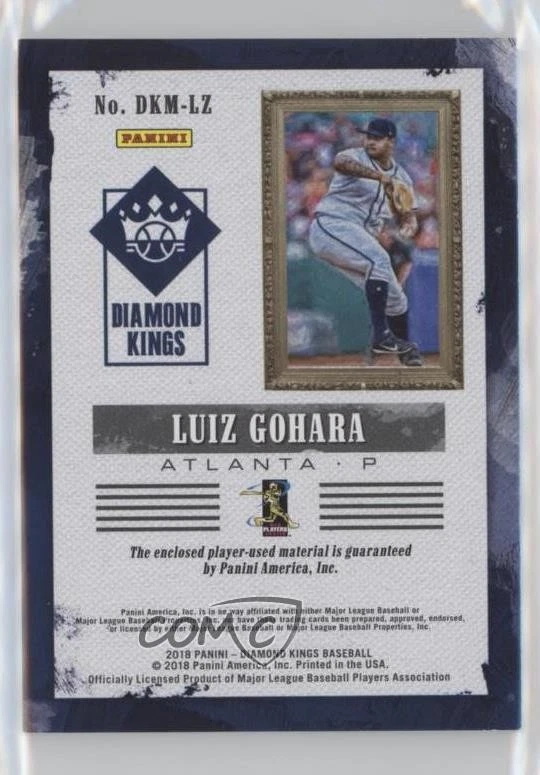 2018 Panini Diamond Kings DK Materials Holo Gold /49 Luiz Gohara Rookie RC - Image 2 of 2