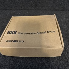Slim White External DVD Drive USB 2.0 CD DVD RW Drive Writer Burner Optical Play