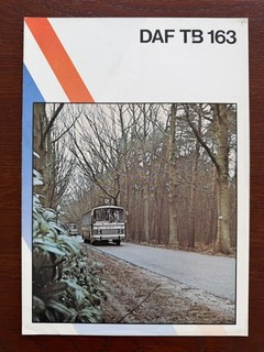 Prospekt / brochure Autobus Chassis DAF Trucks TB 163 MY 1976