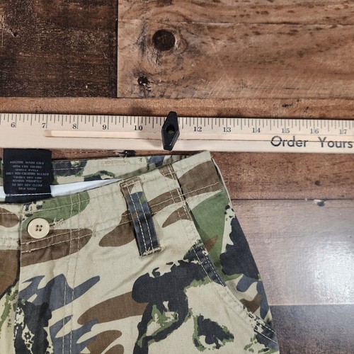 2pac Makaveli Camo Shorts Youth 12 Green Military Fatigue Hip Hop Rap Grunge - Picture 11 of 16