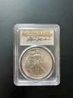 2021 American Silver Eagle MS70 FDOI HOF Ferguson Jenkins Signed Pop 50