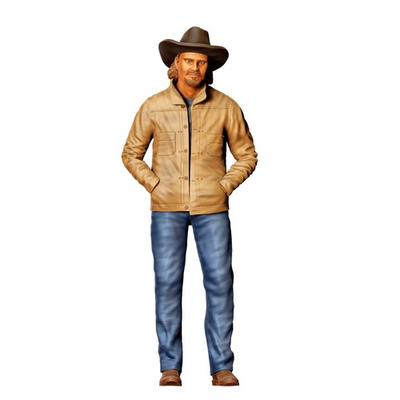 #ad Yellowstone Kayce Dutton Luke Grimes 3D Resin Print Unpainted Model RR Figure $13.99