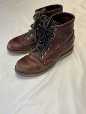 VTG Chippewa Service Boots Brown Leather Vibram Soles Women’s 8.5 - 1901W23