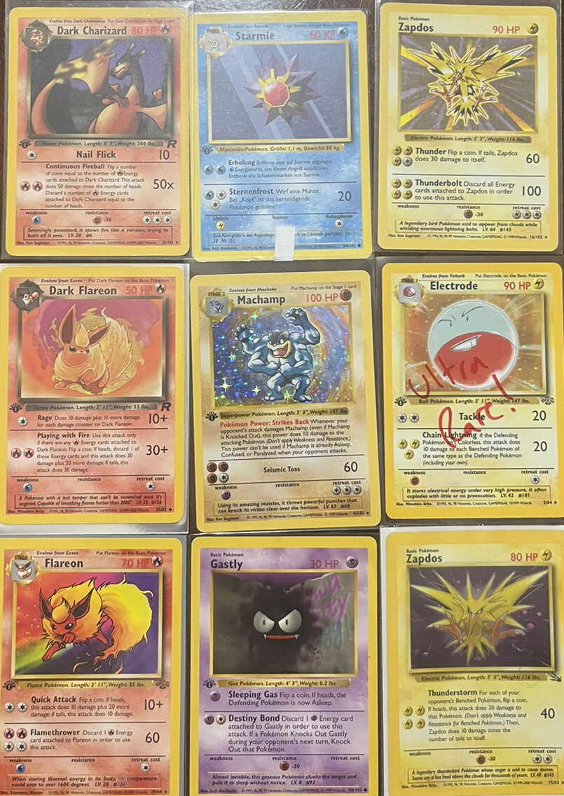 Old Pokemon Cards - 100% Vintage - ONLY WOTC￼ HAS JUNGLE