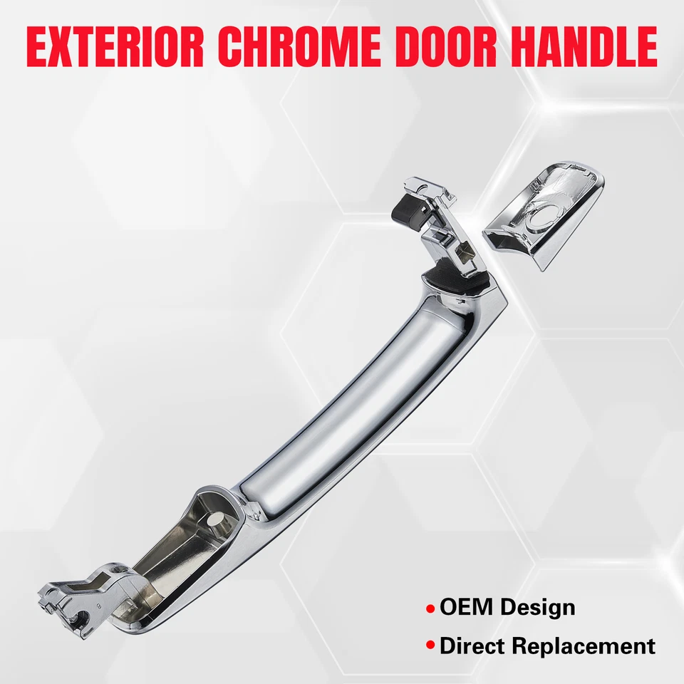 Front Left Driver Side Chrome Door Handle For 10-15 Nissan Rogue 03-07 Murano Foto 4 de 4