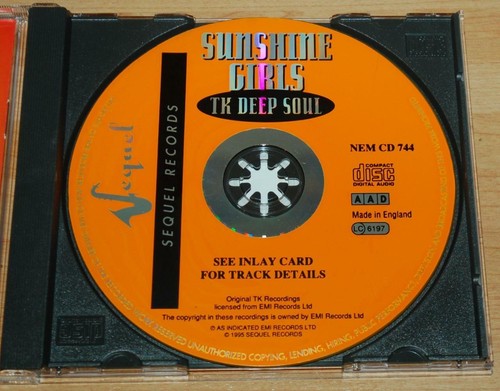 Various - Sunshine Girls TK Deep Soul - 1995 UK Sequel Records Label CD - Picture 4 of 4