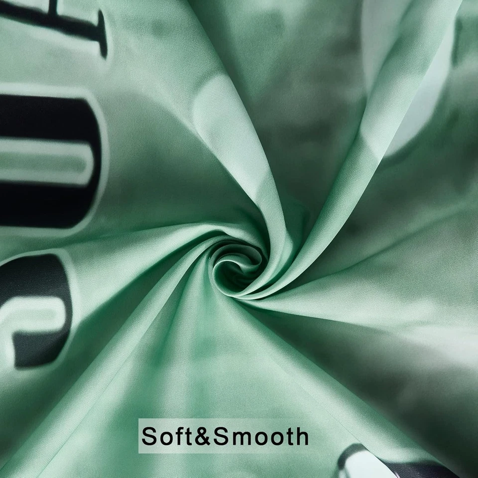 Juego de baño cortina de ducha sirena 60Wx72L pulgadas verde azulado vintage Foto 4 de 4