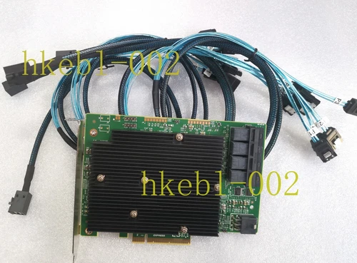 LSI SAS 9300-16I 12GB/S HBA  ADAPTER CARD IT Mode 4*SFF-8643 SAS SATA Cable - Picture 1 of 9