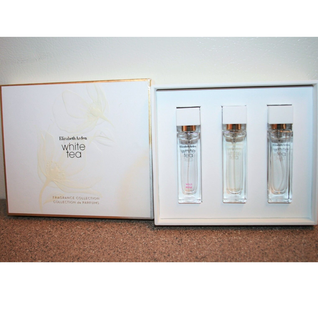 Elizabeth Arden White Tea 3 x 10ml EDT + EDP + Wild Rose Fragrance
