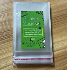 50  New Cassette Tape Jewel case Clear Plastic 3Mil Outer Sleeves