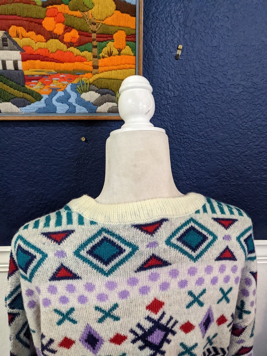 Savanna Jane Winter Ski Aztec Sweater Multicolor Pullover