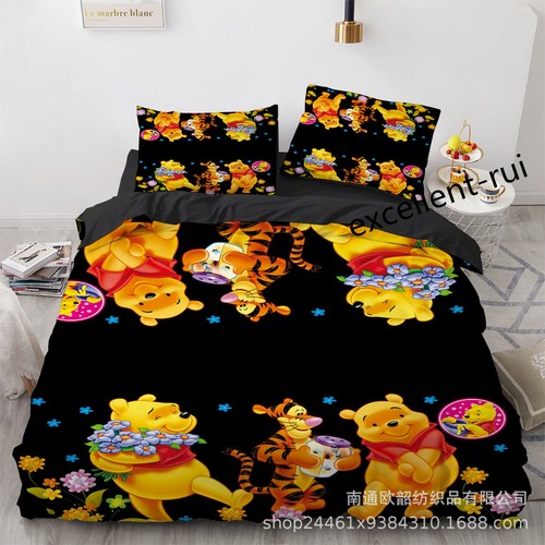 3D Disney Winnie The Pooh Quilt Duvet Cover Bedding Set Single Double Gifts AU - Picture 15 of 24