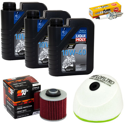 Service Öl Set 3L für MZ MUZ Baghira 660 1998-2008 Luftfilter Ölfilter Zündkerze