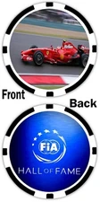 KIMI RÄIKKÖNEN - FIA HALL OF FAME - POKER CHIP - FORMULA 1 , F1 , BOXCARS