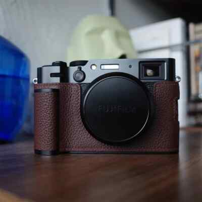 Genuine Camera Case Half Bags Protective Covers Retro Base for Fujifilm X100VI