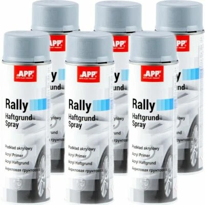 1K Grundierung 6 x 500ml Grau Matt Spray Haftgrund Acryllack Primer Füller APP - Bild 1 von 4