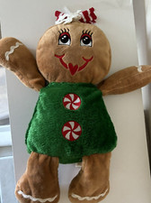Dan Dee Gingerbread Girl Christmas Holidays Plush Stuffed Toy 18"