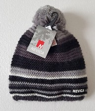 NEVICA VAIL BEANIE - JUNIOR black BOBBLE HAT grey WINTER boys UNISEX girl SKIING