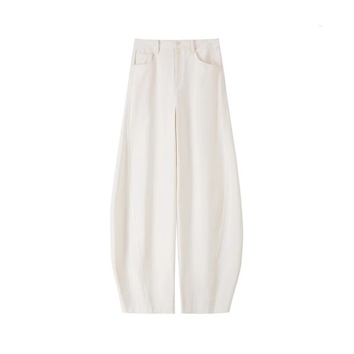 Pantalones informales de primavera de pierna ancha para mujer nuevos de algodón THE ROW - Imagen 19 de 20