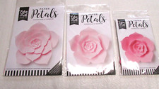 LOT of 3 Echo Park Paper Petals DALIA LIGHT PINK ROSE finished size 13" 10" 7"