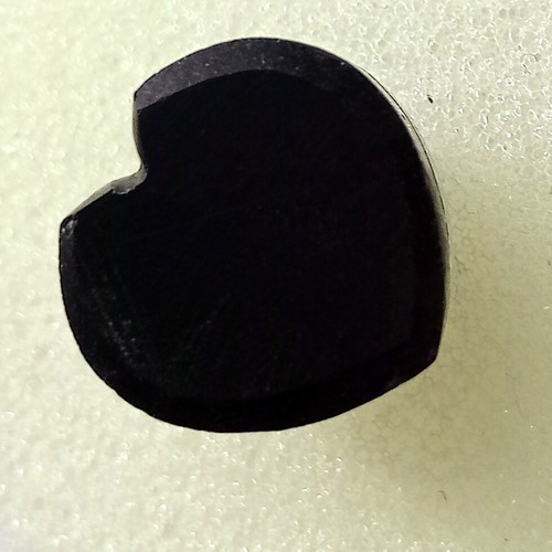 Certified Heart Shape Cabochon Black Silk Fire Opal 12-14 Ct Loose Gemstone A++ - Picture 11 of 14