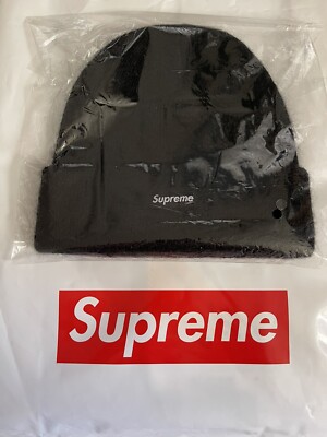 Supreme Mohair Beanie FW19 Black Deadstock