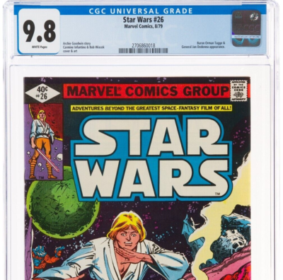 Star Wars #26 CGC 9.8 1979 White Pages Baron Orman Tagge Obi-Wan 1