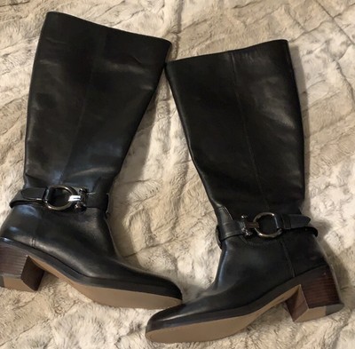 womens wide leather boots