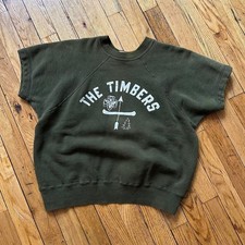 Vintage 60s Champion Girl Scouts Short Sleeve Sweatshirt