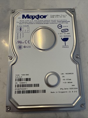 Maxtor 6Y080M0 DiamondMax Plus 9 80GB 7200 RPM SATA Hard Drive