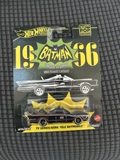Hot Wheels Premium Pop Culture 1966 Batman Classic TV BATMOBILE JBL83 1 64