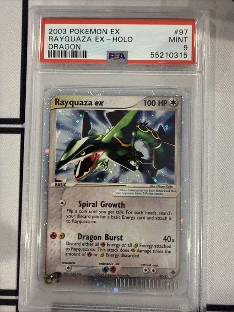 2003 Pokemon EX Dragon Rayquaza Holo #97/97 PSA 9