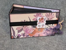 Handmade Paper Album Flower print 4"x6", Mini photo Album papercraft