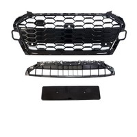 Wabengrill Breit KüHlergrill + Frontkamera FüR Audi A4 B9 Facelift Mit S Line