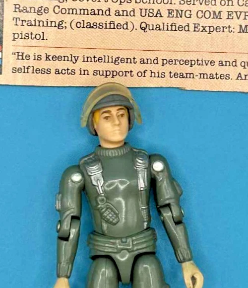 Brazo recto Hawk V1 100 % completo G.I. Figura de acción Joe 1982 Hasbro Vintage FC Foto 2 de 4