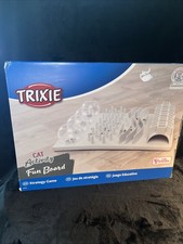 TRIXIE Cat Activity Fun Board, Interactive Puzzle Feeder Toy Food Strategy Game 