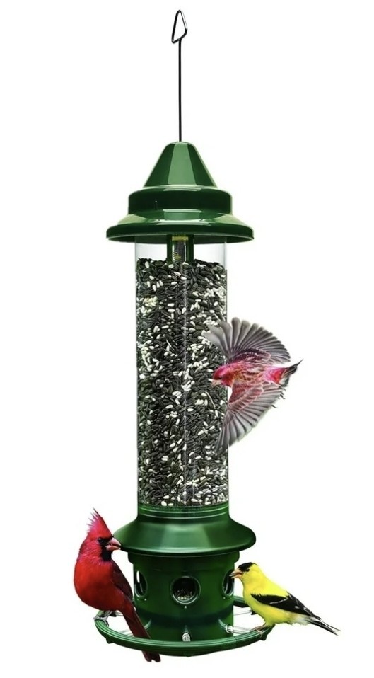 With Perch Ring, 5lb Seed Capacity