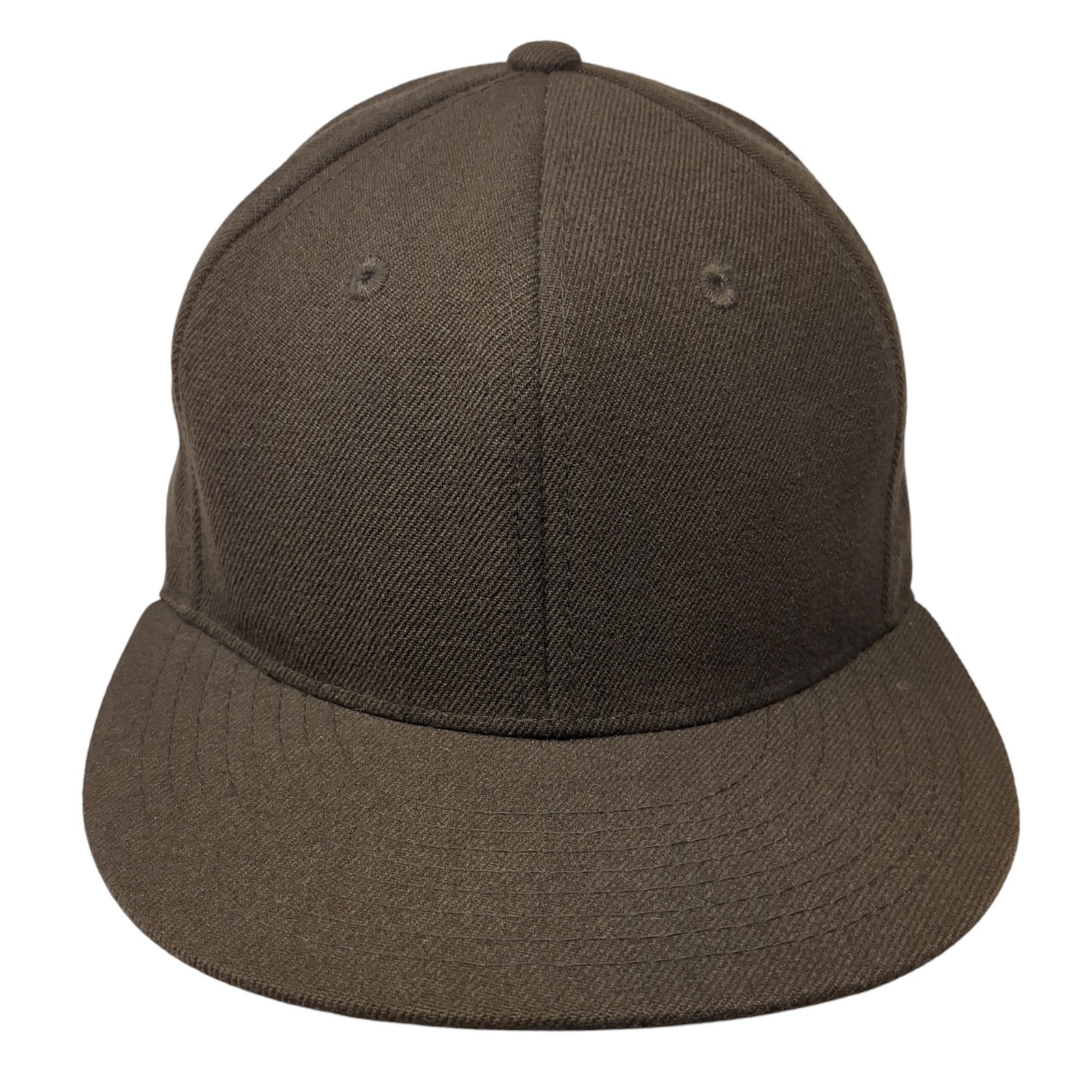 Unbranded Fitted Baseball Hat Solid Brown 7 1/8 C… - image 1