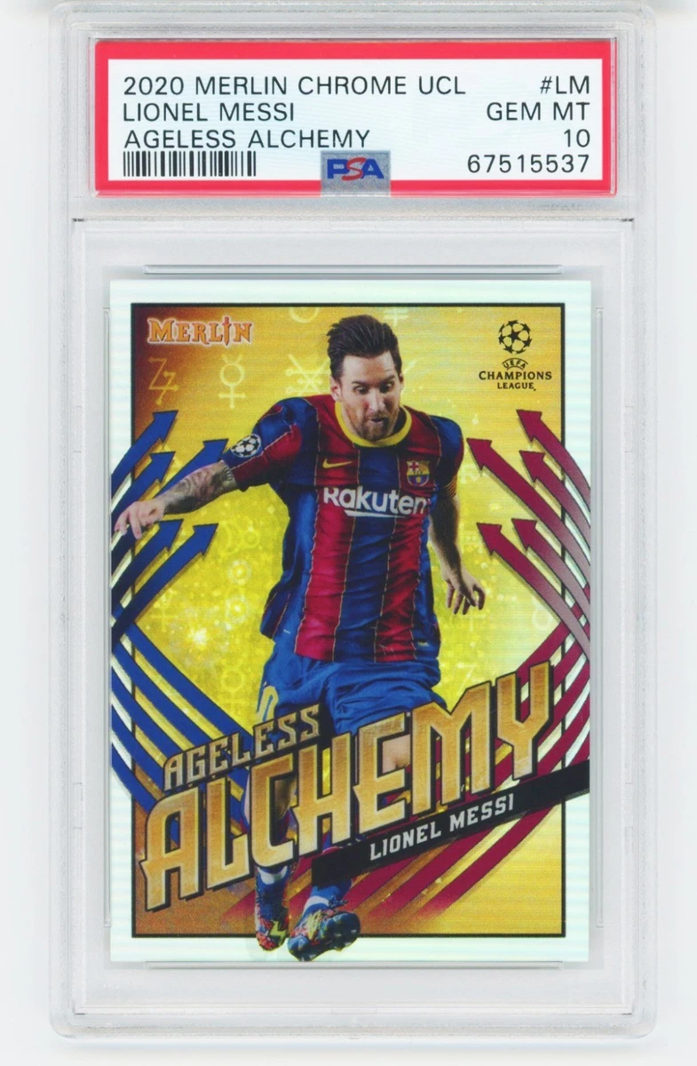 2020-21 Topps Merlin Collection Chrome UCL Lionel Messi #AA-LM for