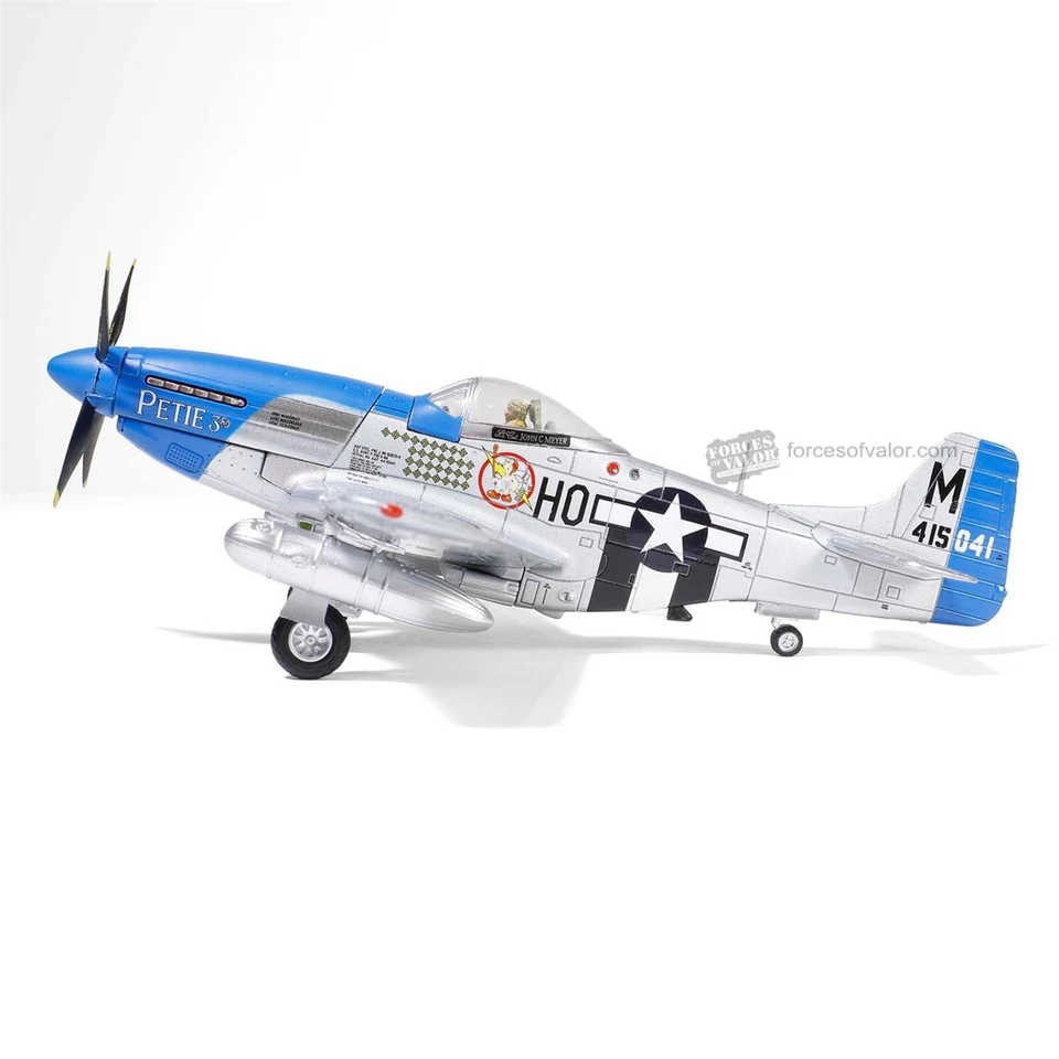 Forces of Valor 1:72 P-51D Mustang "Petie 3rd" Lt Col Meyer 487th FS FOV-812013A - Image 3 of 4