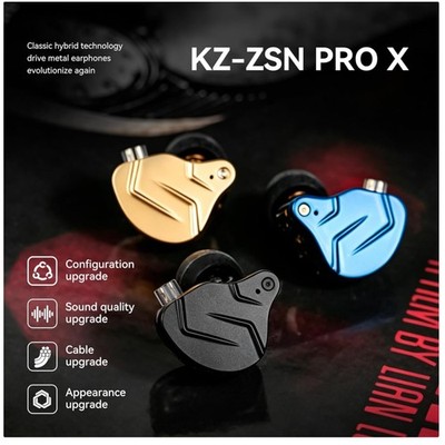 KZ ZSN PRO X Gaming Earbuds 1BA 1DD Hybrid Driver