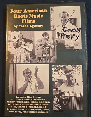 Four American Roots Music Films by Yasha Aginsky DVD OOP FOLK BLUES A181