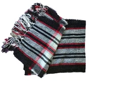 Style&Co Black And Red Plaid Scarf