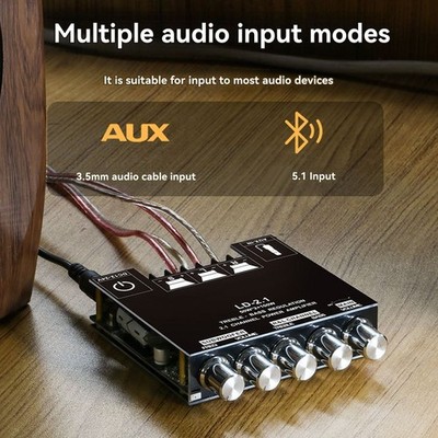 2.1-Kanal Bluetooth 5.0 Verstärkerplatine 200W HiFi Subwoofer Audioverstärk3483
