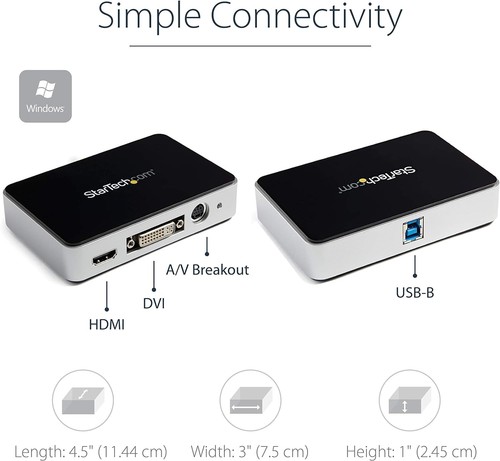 StarTech.com HDMI Video Capture Device - 1080p - 60fps Capture Card - USB Video - Picture 4 of 6