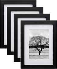 A5 Frame,A5 Picture Frame 100% Solid Wood Matted for 6x4, A5 Photo Frame with Ac