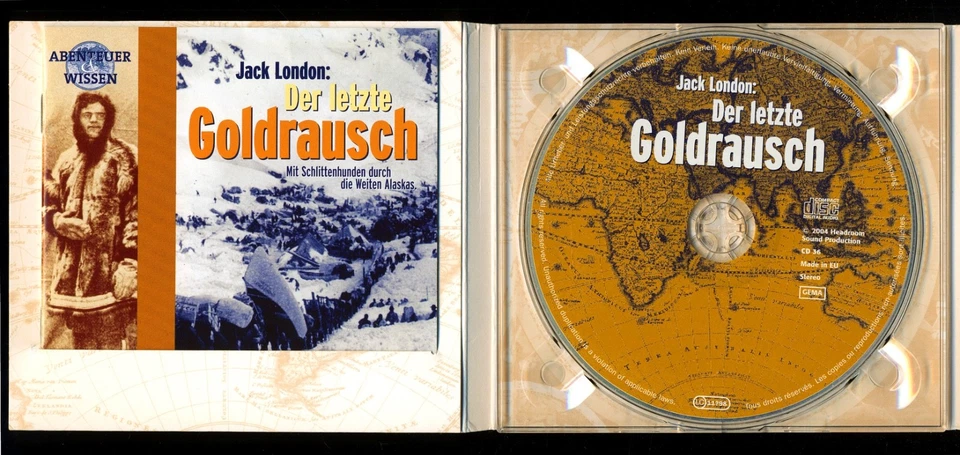 Jack LONDON★GOLDRAUSCH•Mit Schlittenhunden in Alaska★Abenteuer-Feature★CD★S. GUT - Bild 2 von 3